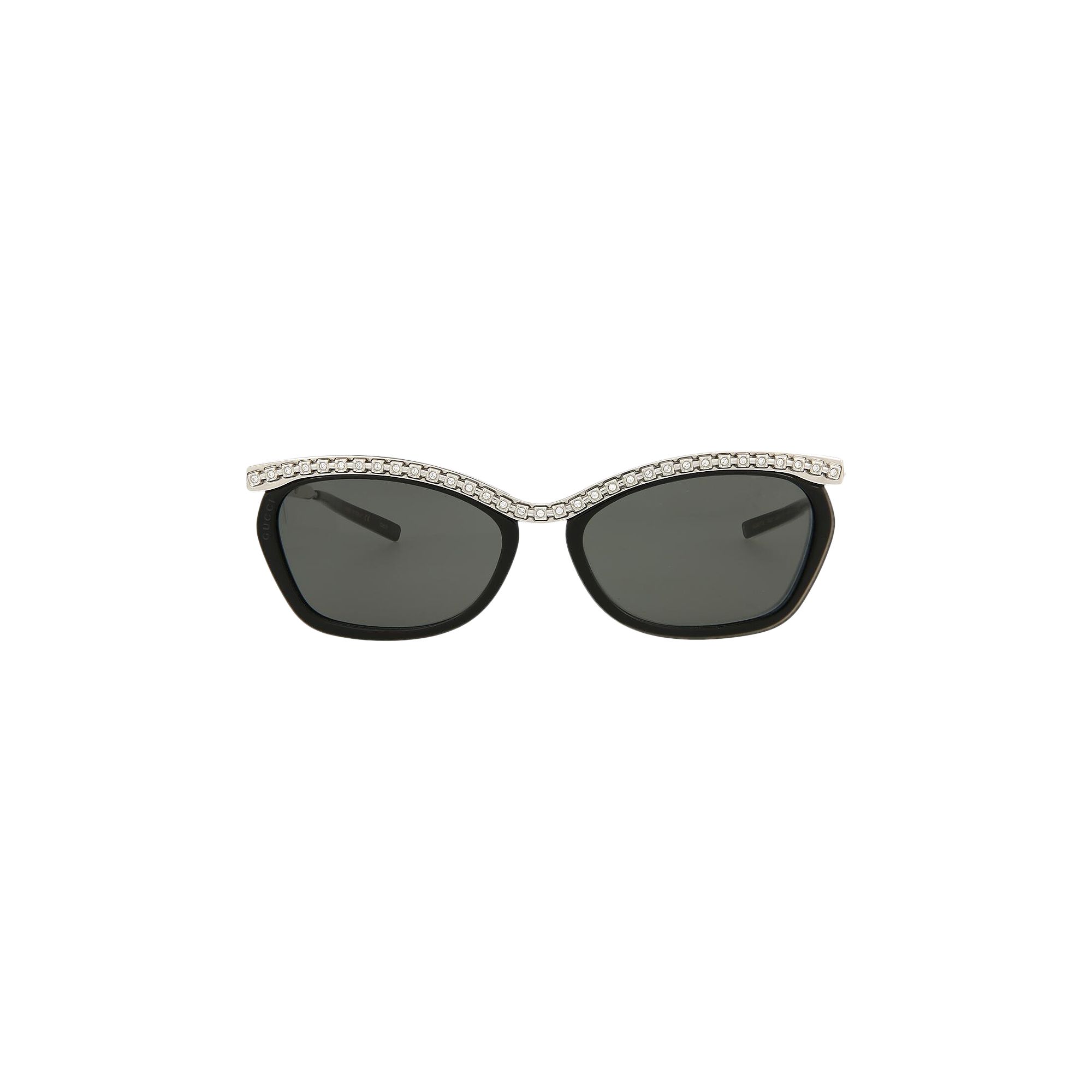 Gucci Cat Eye Sunglasses 'Black/Silver/Grey' | Women's Size Onesize