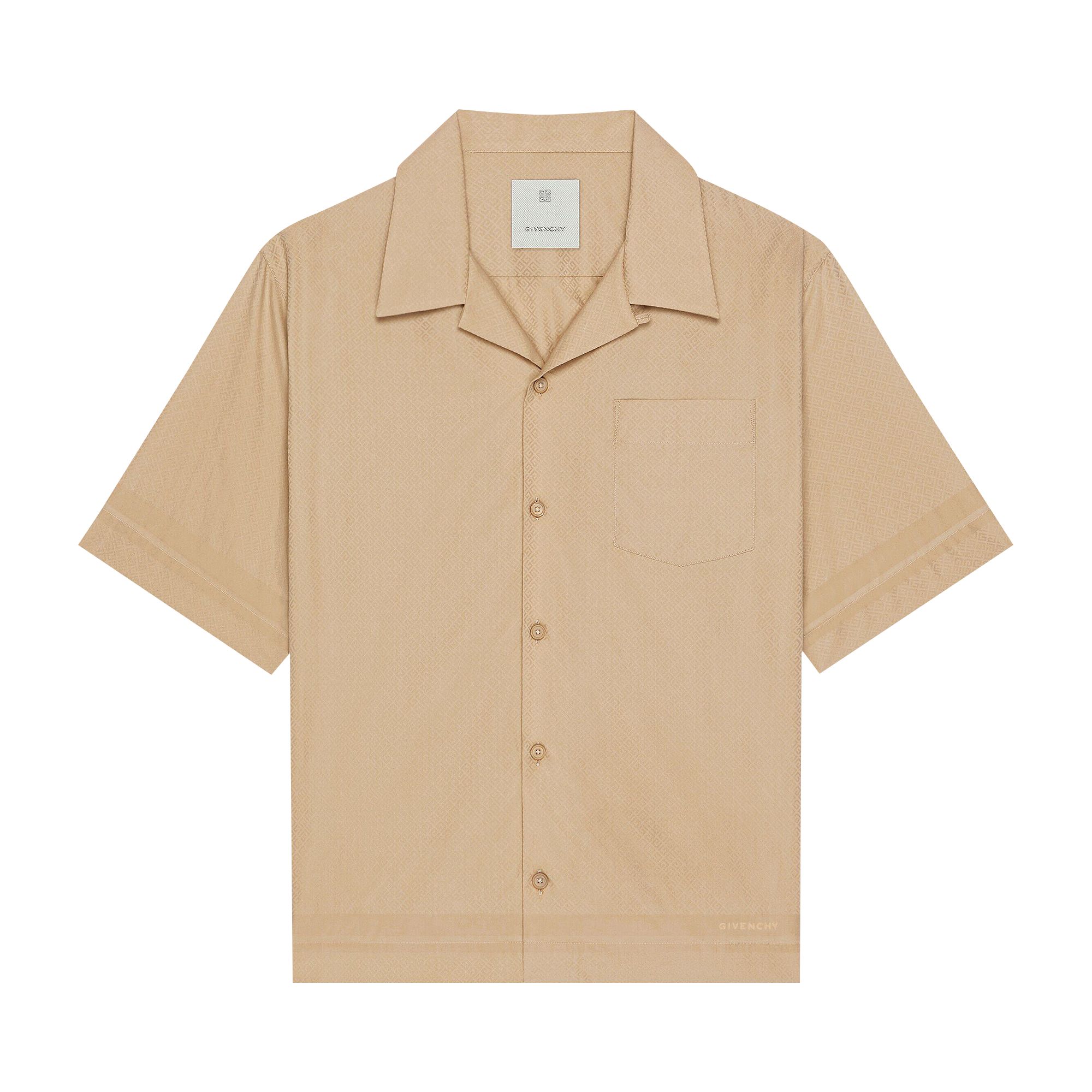 Pre-owned Givenchy Patterned Bowling Shirt 'beige' | Tan | Men's Size 41