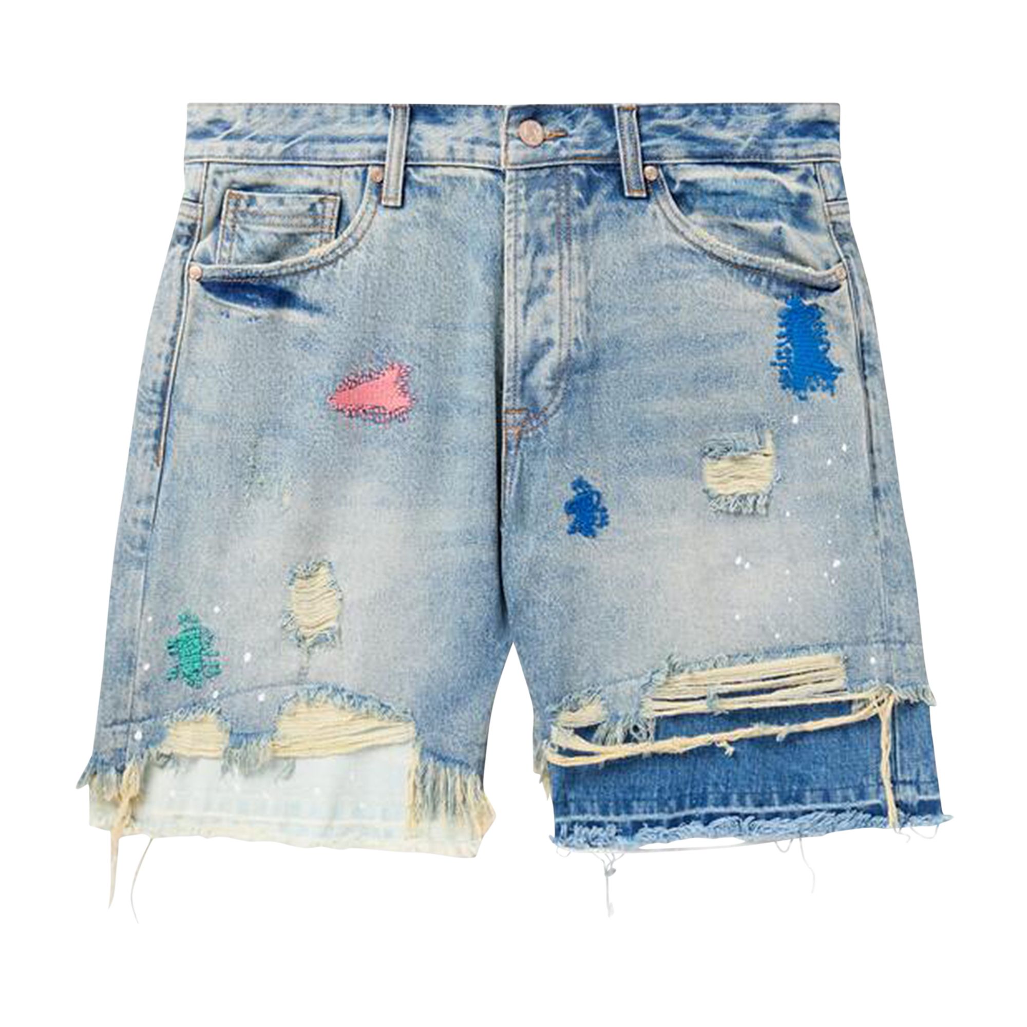 Pre-owned Billionaire Boys Club Horizon Jean Shorts 'blue Glow'