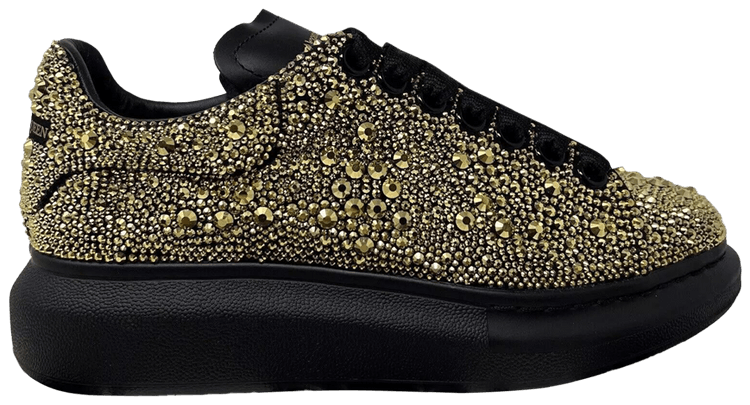 Buy Alexander McQueen Wmns Oversized Sneaker 'Black Crystal