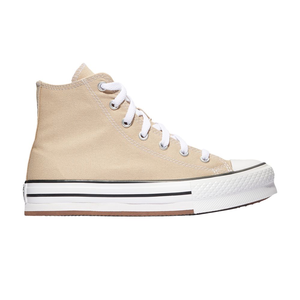 Pre-owned Converse Chuck Taylor All Star Eva Lift High Gs 'nutty Granola' | Tan | Kid's Size 5.5 In Brown