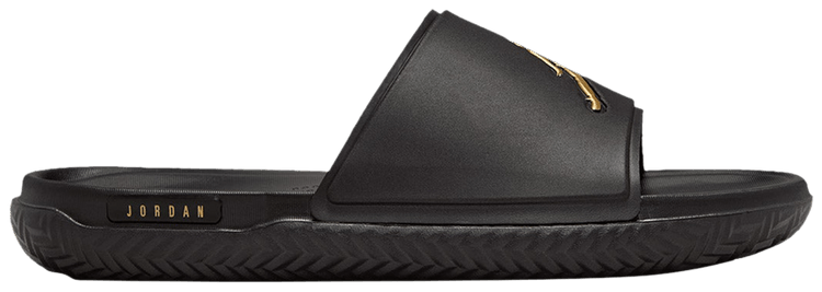 Jordan Jumpman Men s Slides FQ1598 007 Black Black Metallic Gold Size 9