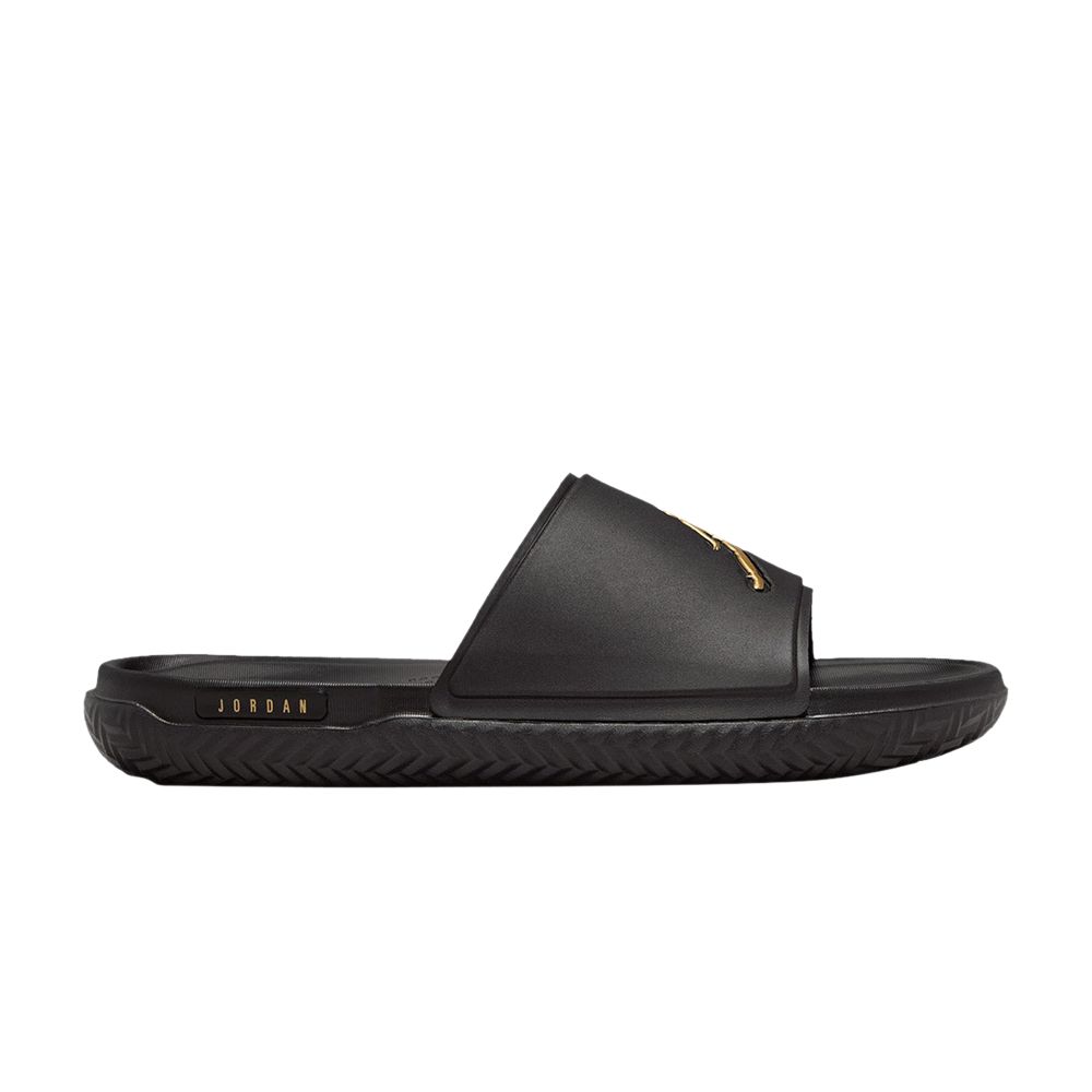 Pre-owned Air Jordan Jordan Jumpman Slide 'black Metallic Gold' | Men's Size 7