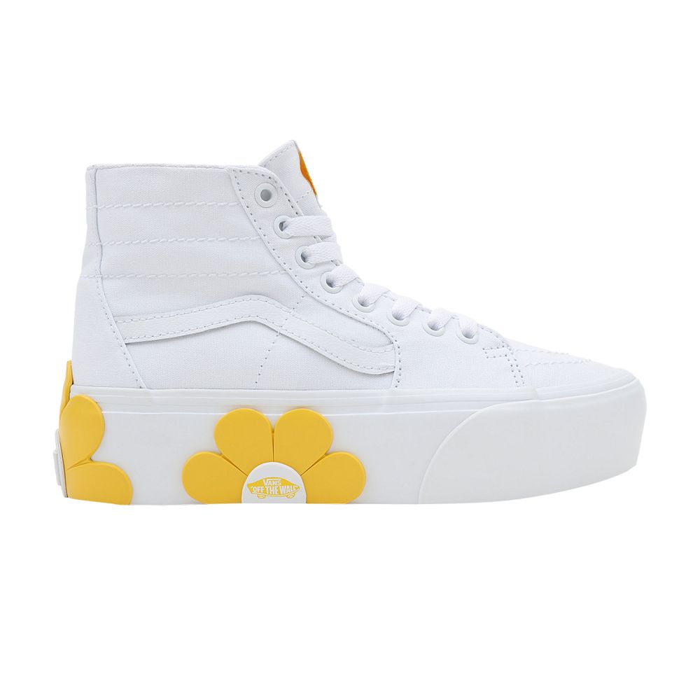 Pre-owned Vans Sk8-hi Tapered Stackform 'white Yellow Flower' | Men's Size 4.5