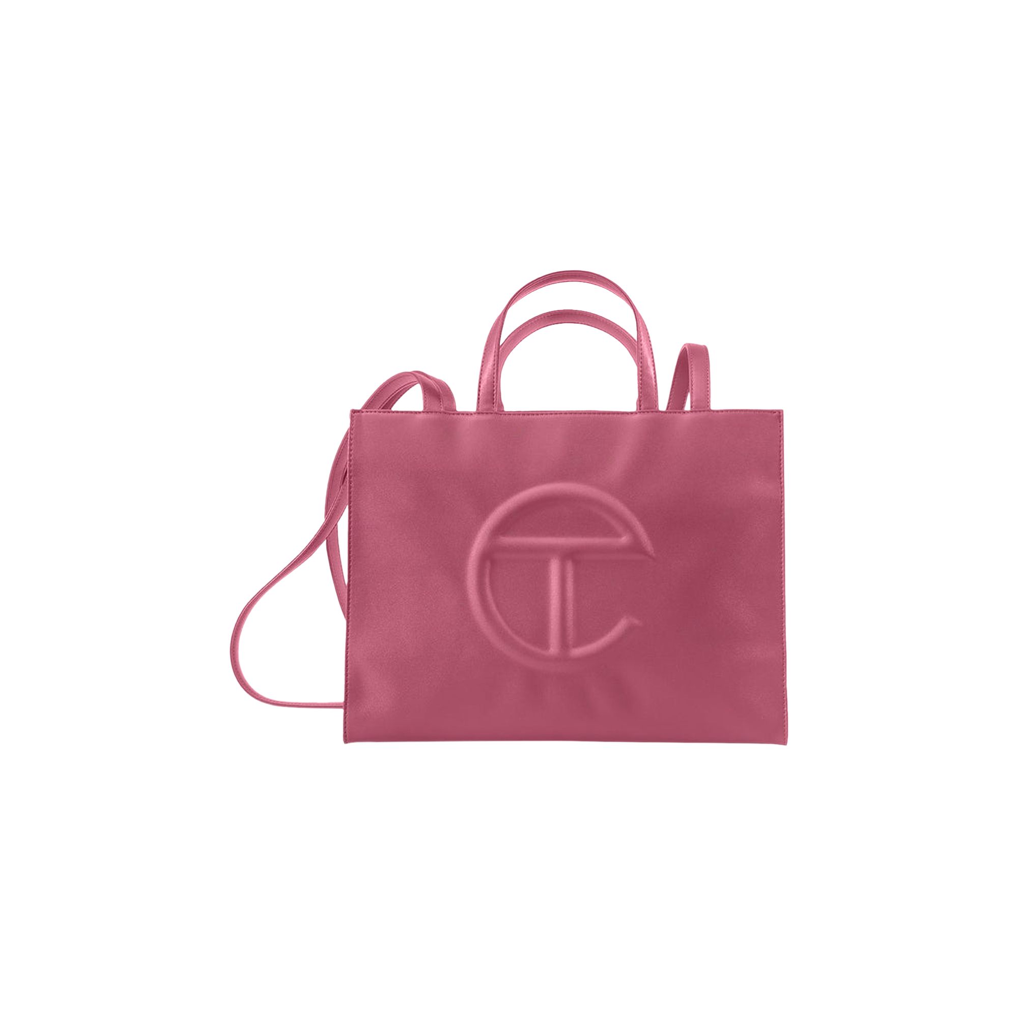 Pre-owned Telfar Medium Shopping Bag 'corned Beef' In Pink