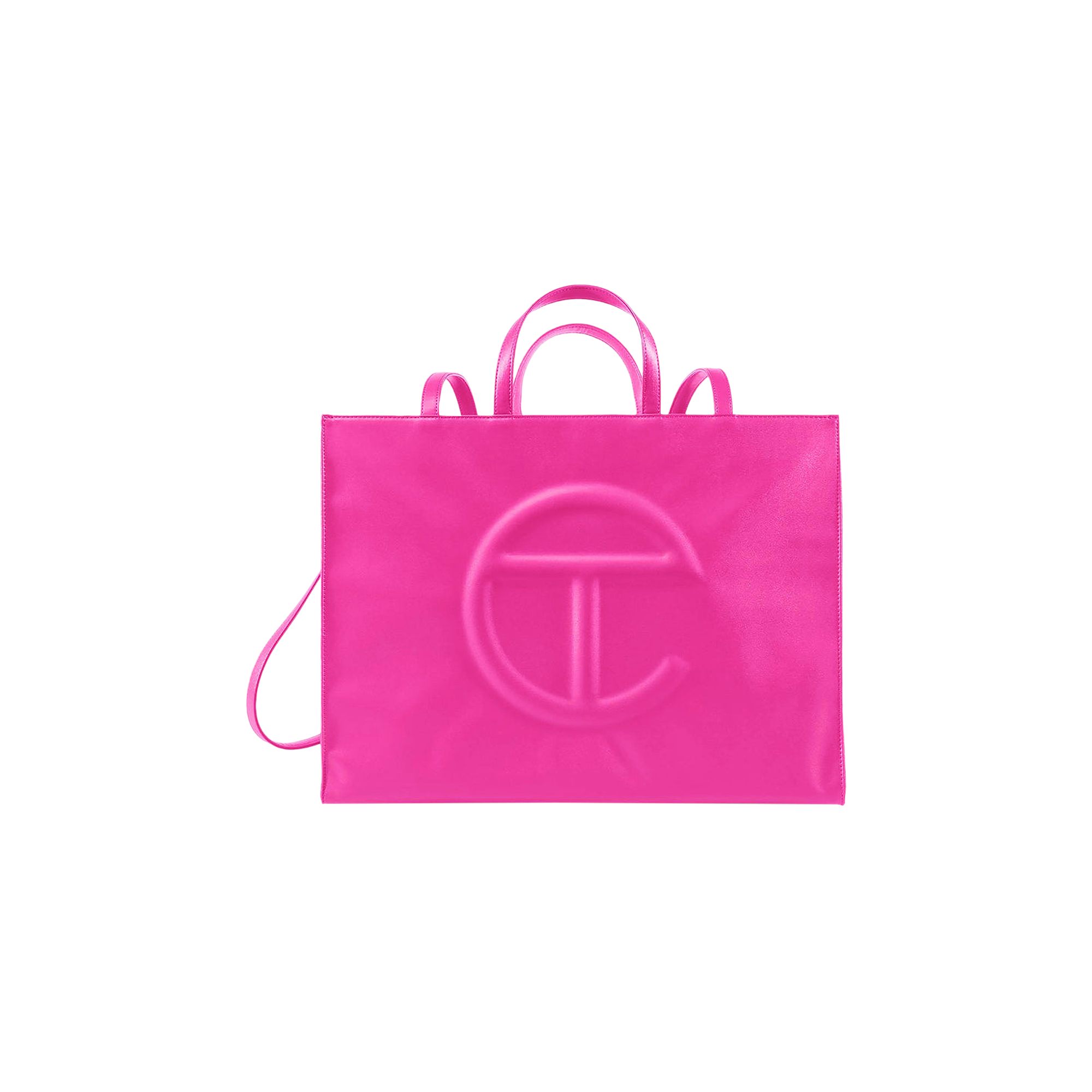 Pre-owned Telfar Large Shopping Bag 'azalea' In Pink