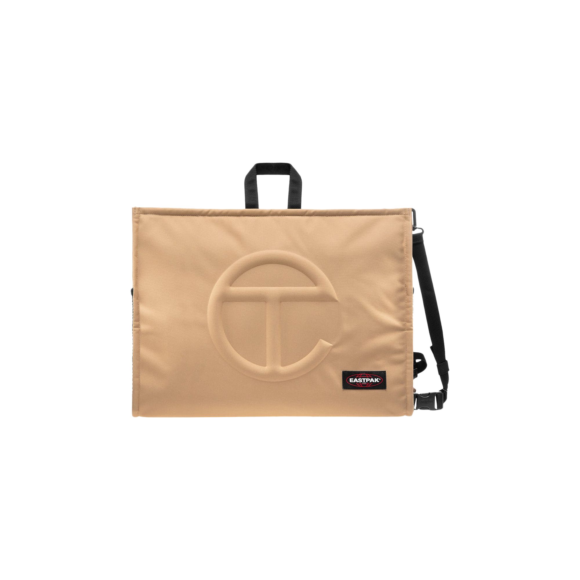 Pre-owned Telfar X Eastpak Large Shopper 'khaki' In Tan