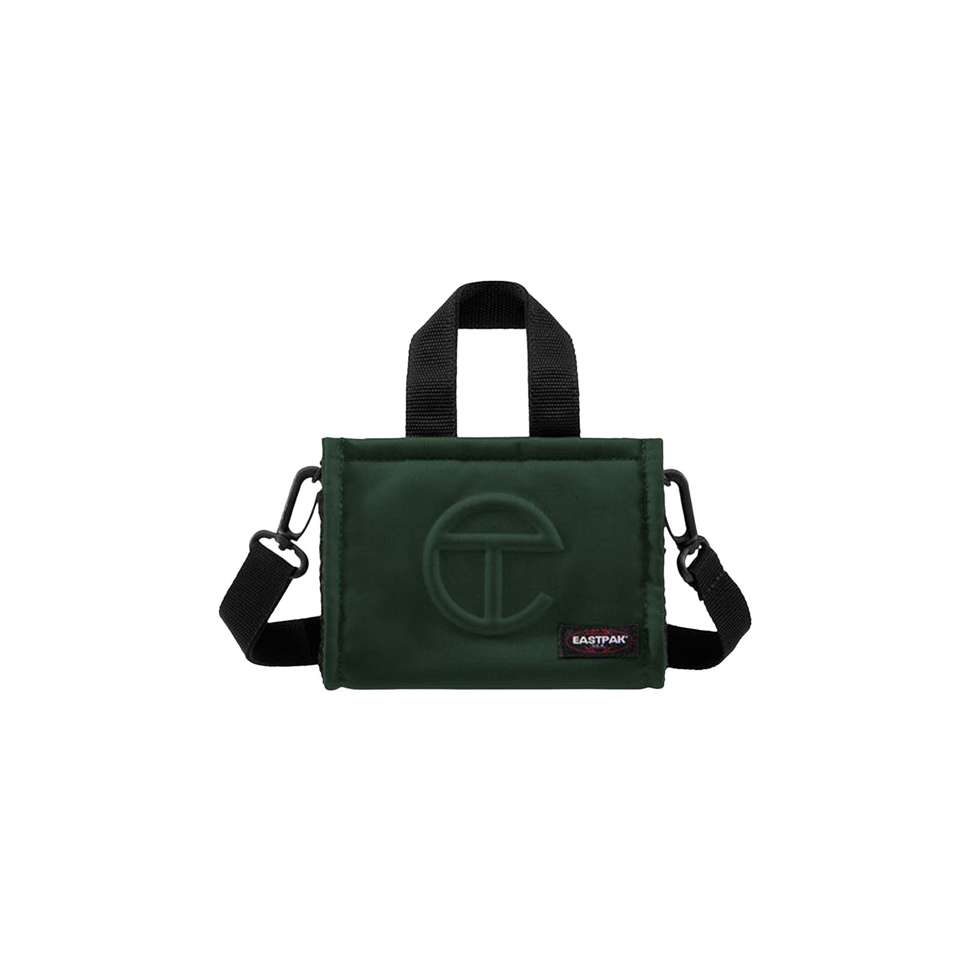 Pre-owned Telfar X Eastpak Small Shopper 'dark Olive' In Green