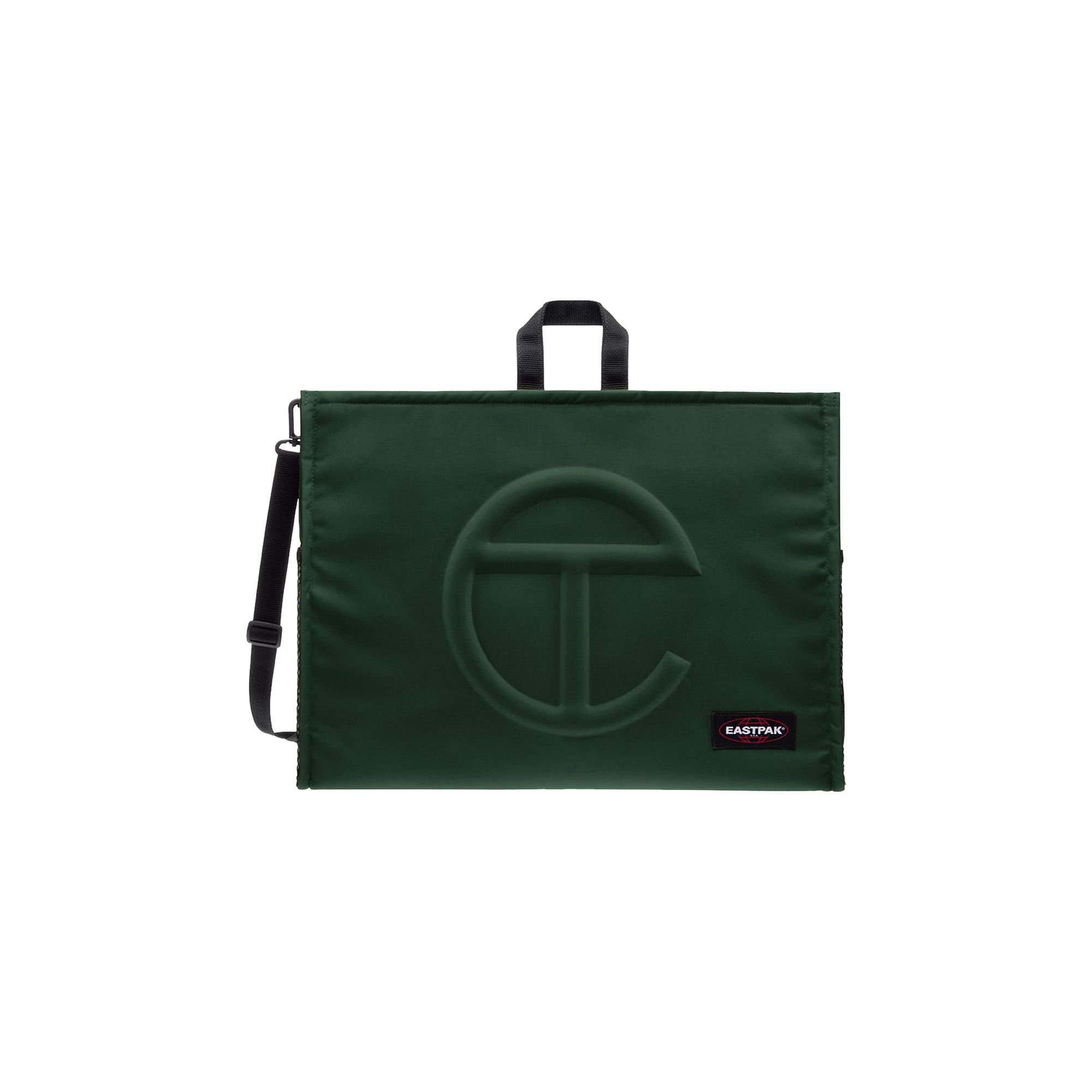 Pre-owned Telfar X Eastpak Large Shopper 'dark Olive' In Green