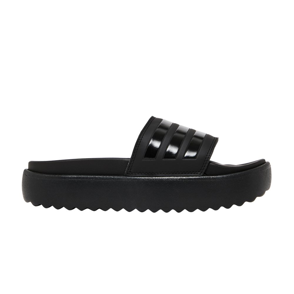 adidas Wmns Adilette Platform Slide 'Triple Black' | Women's Size 7.5