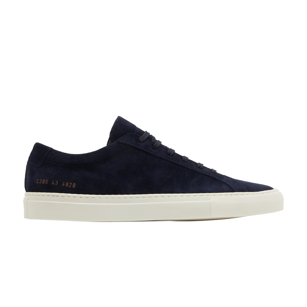 Pre-owned Common Projects Achilles 'waxed Suede - Navy' | Blue | Men's Size 7