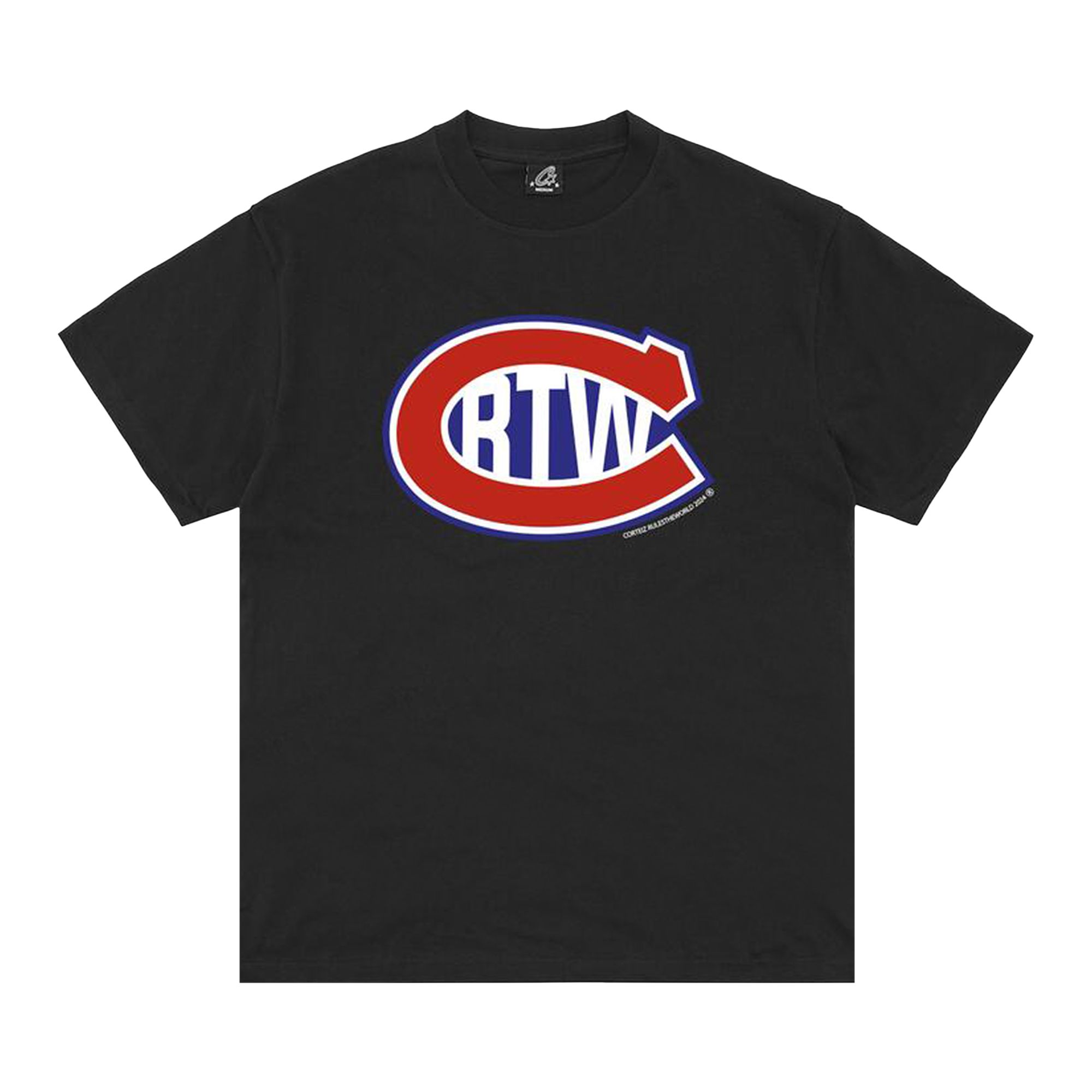 Pre-owned Corteiz C In Rtw Tee *new Blank* 'black'