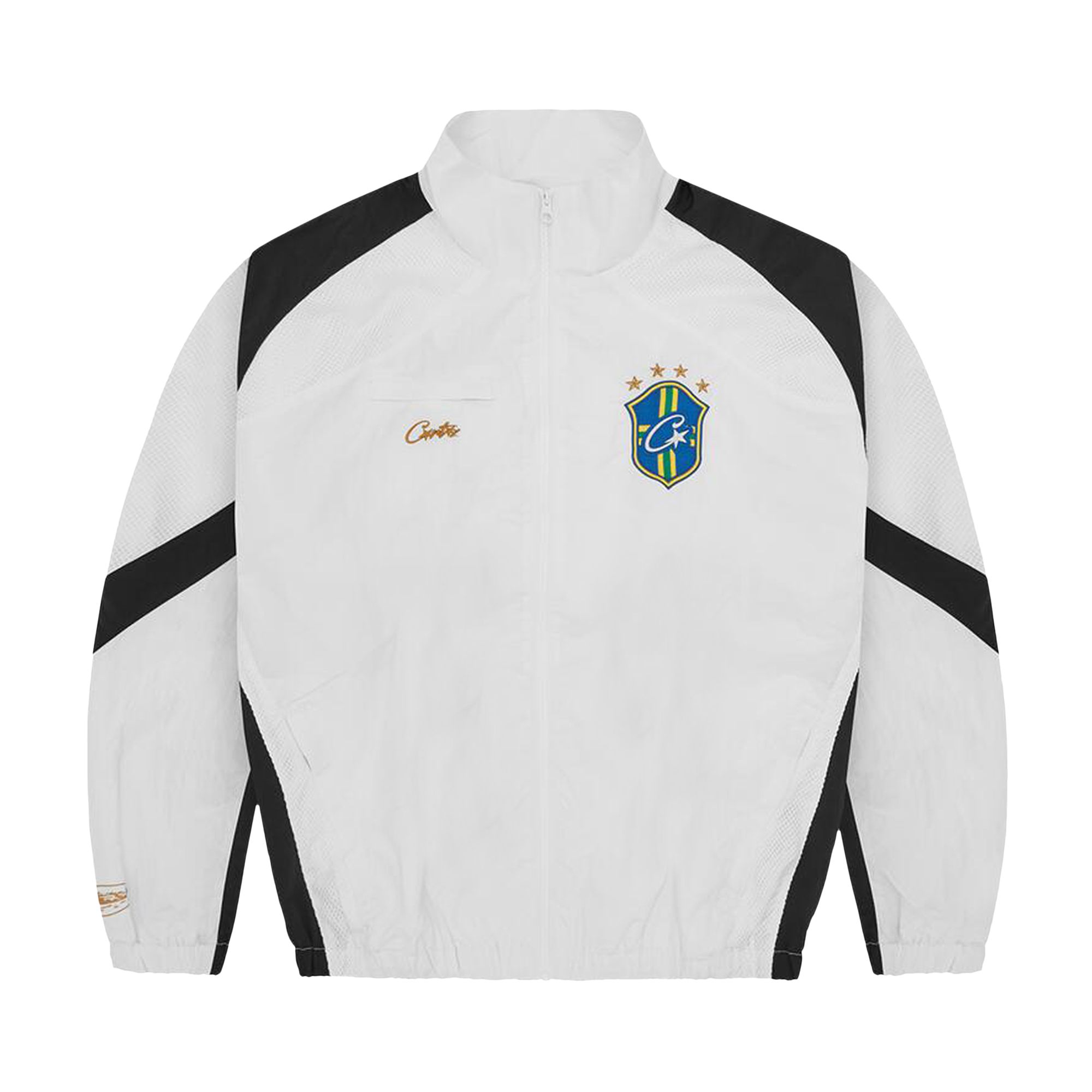 Corteiz Brasil Olympic Shuku Jacket 'White/Black' | Men's Size L