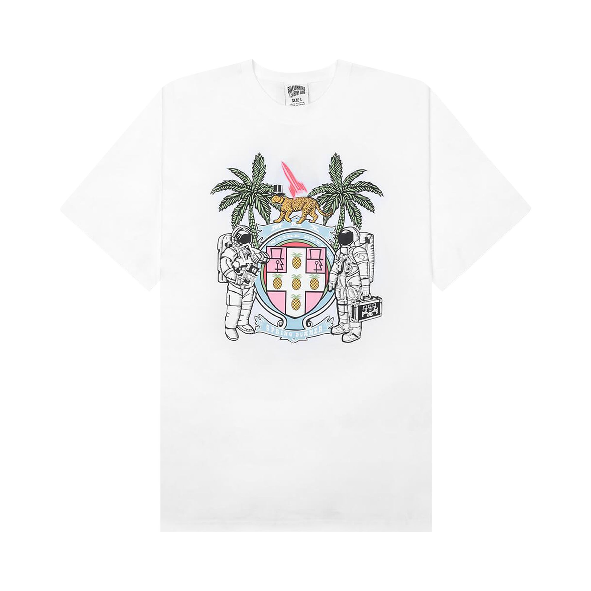 Pre-owned Billionaire Boys Club Crest T-shirt 'bleach White' | Men's Size Xl