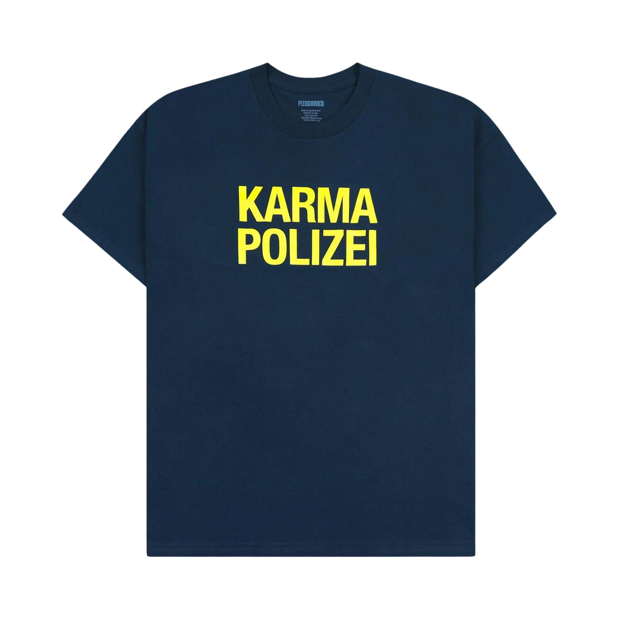 Pleasures Karma T-Shirt 'Navy' | Blue | Men's Size S