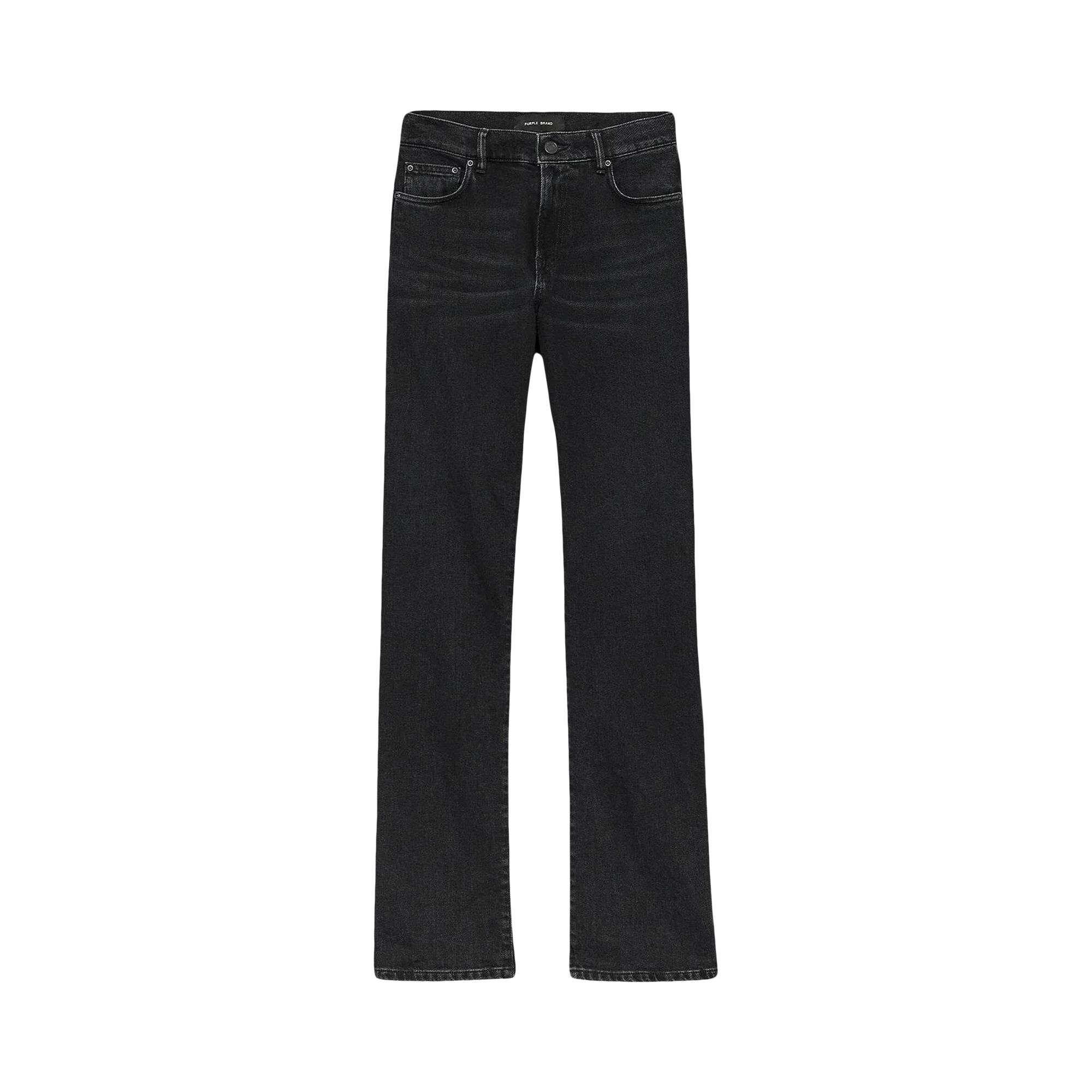 Pre-owned Purple Brand Slim Straight Cut Out Jeans 'black'