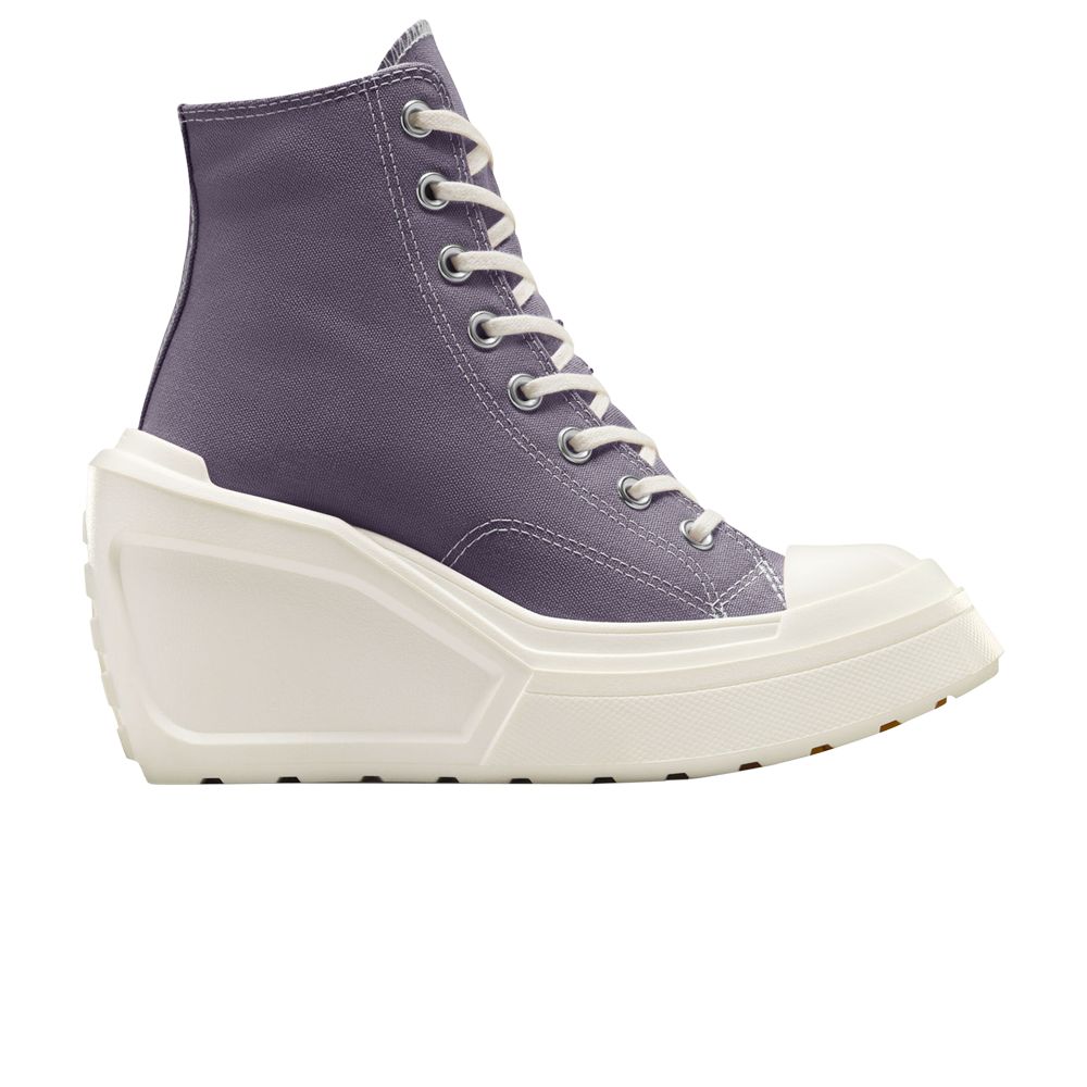 Pre-owned Converse Wmns Chuck 70 De Luxe Wedge Platform High 'lavender Ash' In Purple