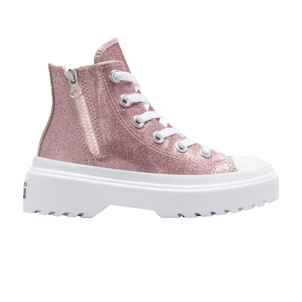 Pre-owned Converse Chuck Taylor All Star Lugged Lift Platform High Ps 'glitter - Blush Hush' | Pink | Kid's Si