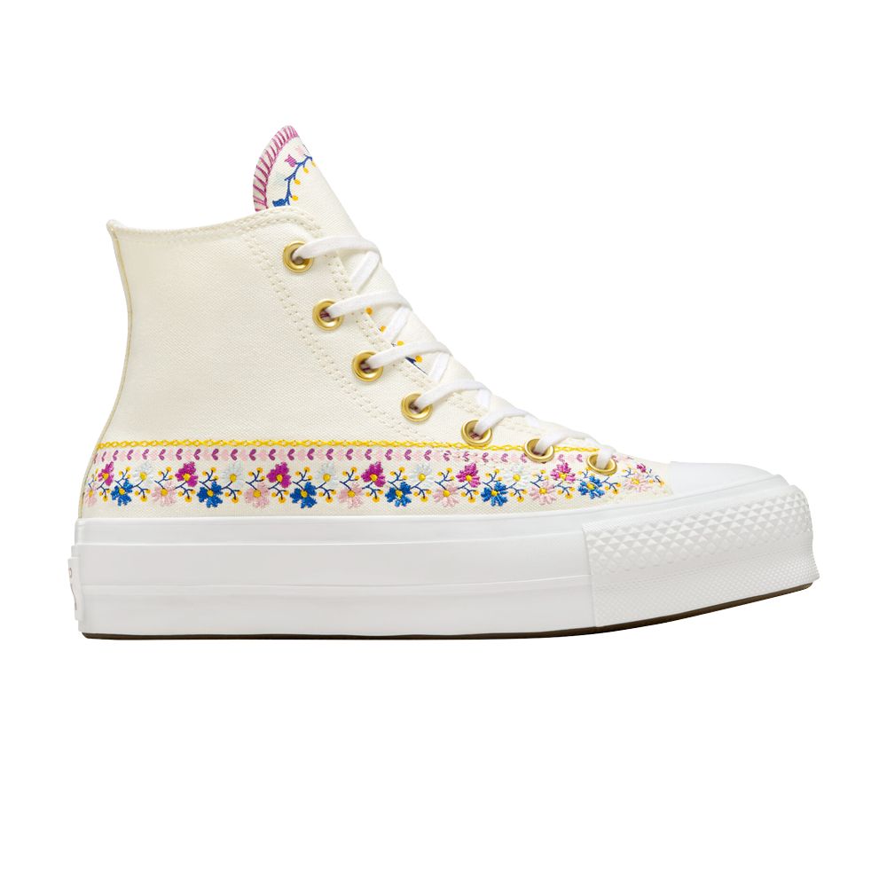Converse Wmns Chuck Taylor All Star Lift High 'Free Spirit Florals' | Cream | Women's Size 11 - A12050C