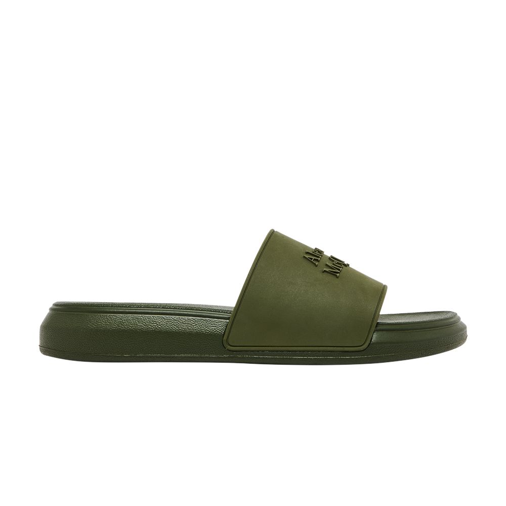 Pre-owned Alexander Mcqueen Pool Slide 'forest Green' | Men's Size 43