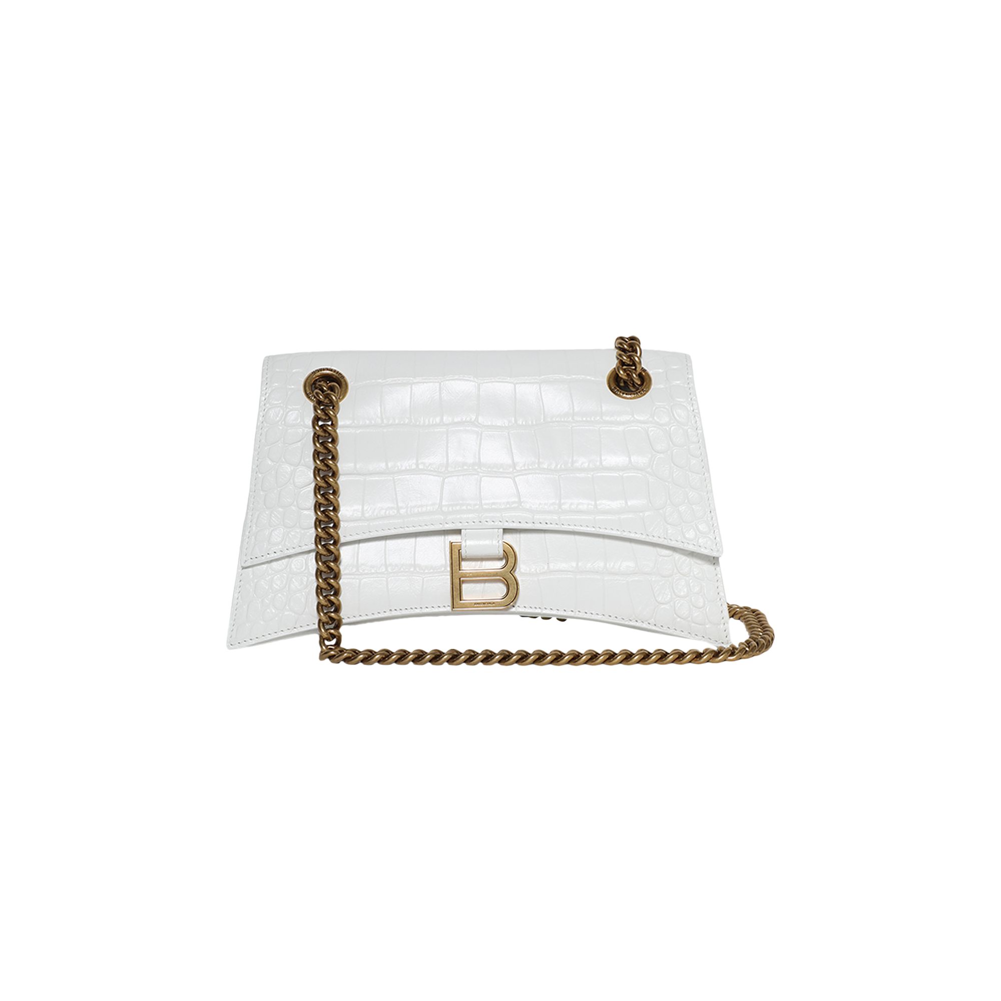 Pre-owned Balenciaga Crush Chain Bag 'optic White' | Women's Size Onesize