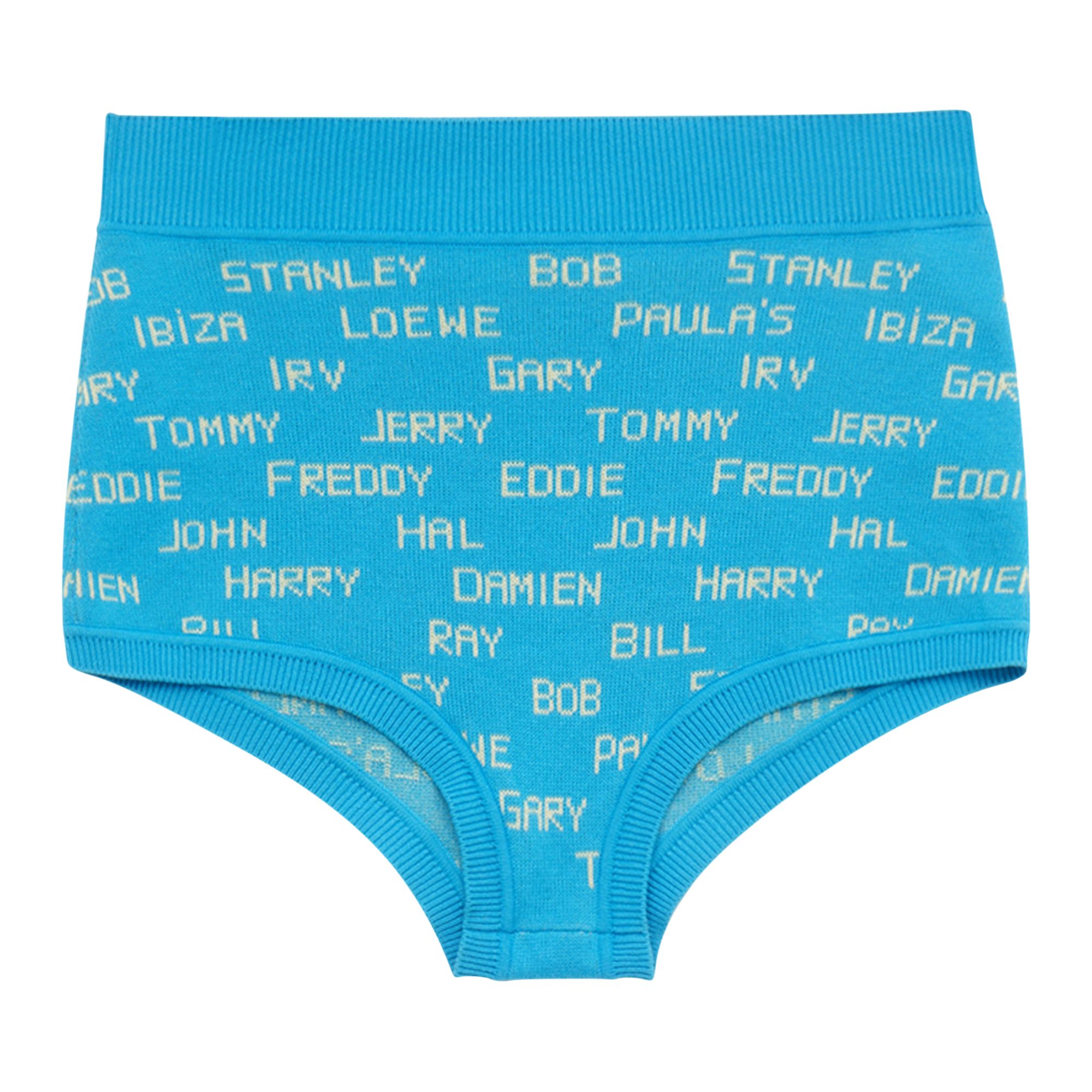 Pre-owned Loewe Knickers 'turquoise/ecru' | Blue | Women's Size S