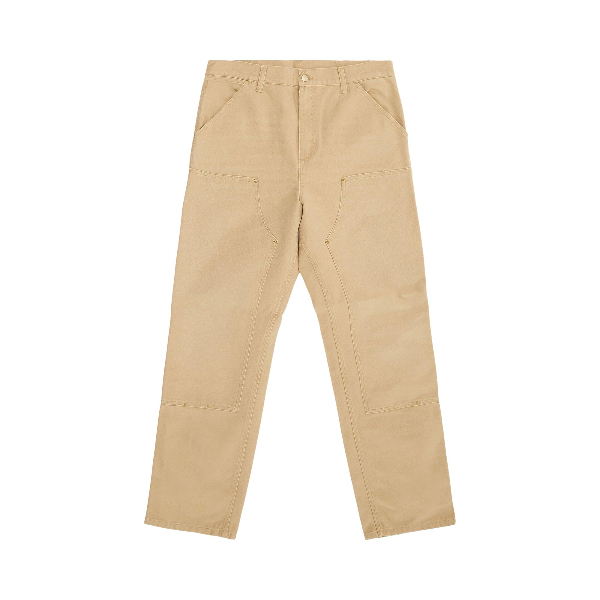 Pre-owned Carhartt Wip Double Knee Pant 'bourbon' In Tan