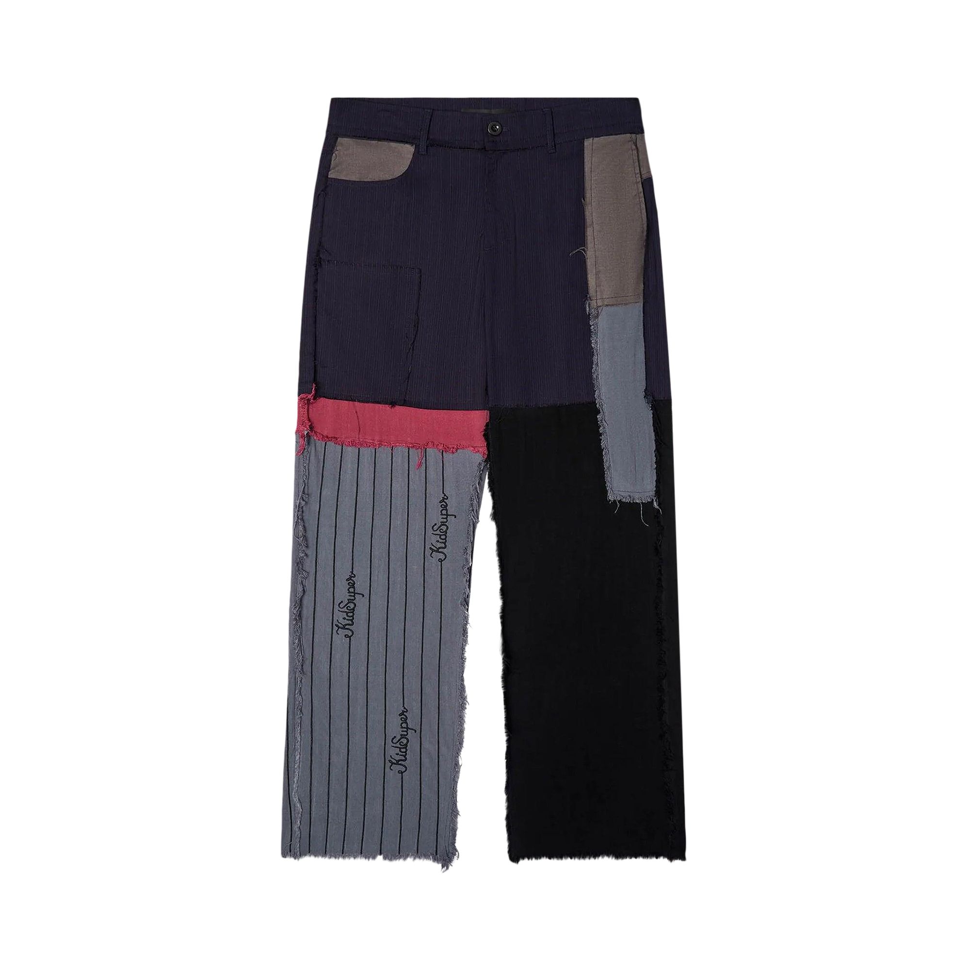 KidSuper Distressed Suit Bottom 'Multicolor' | Multi-Color | Men's Size L