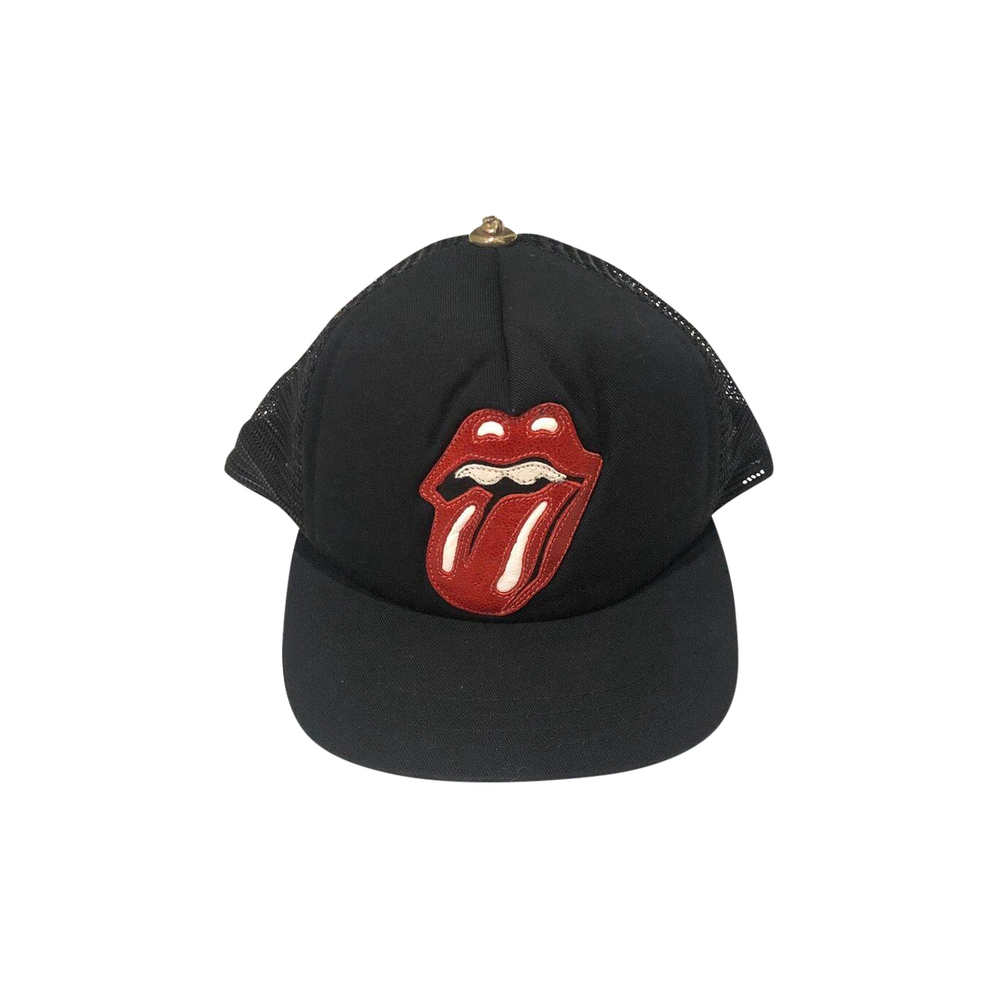 Pre-owned Chrome Hearts Rolling Stones Trucker Hat 'black' | Men's Size Onesize
