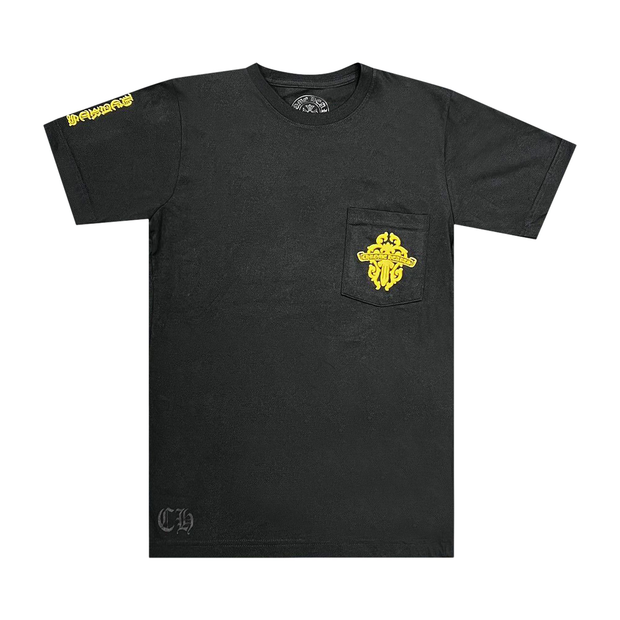 Pre-owned Chrome Hearts Dagger T-shirt 'black/yellow' | Men's Size S