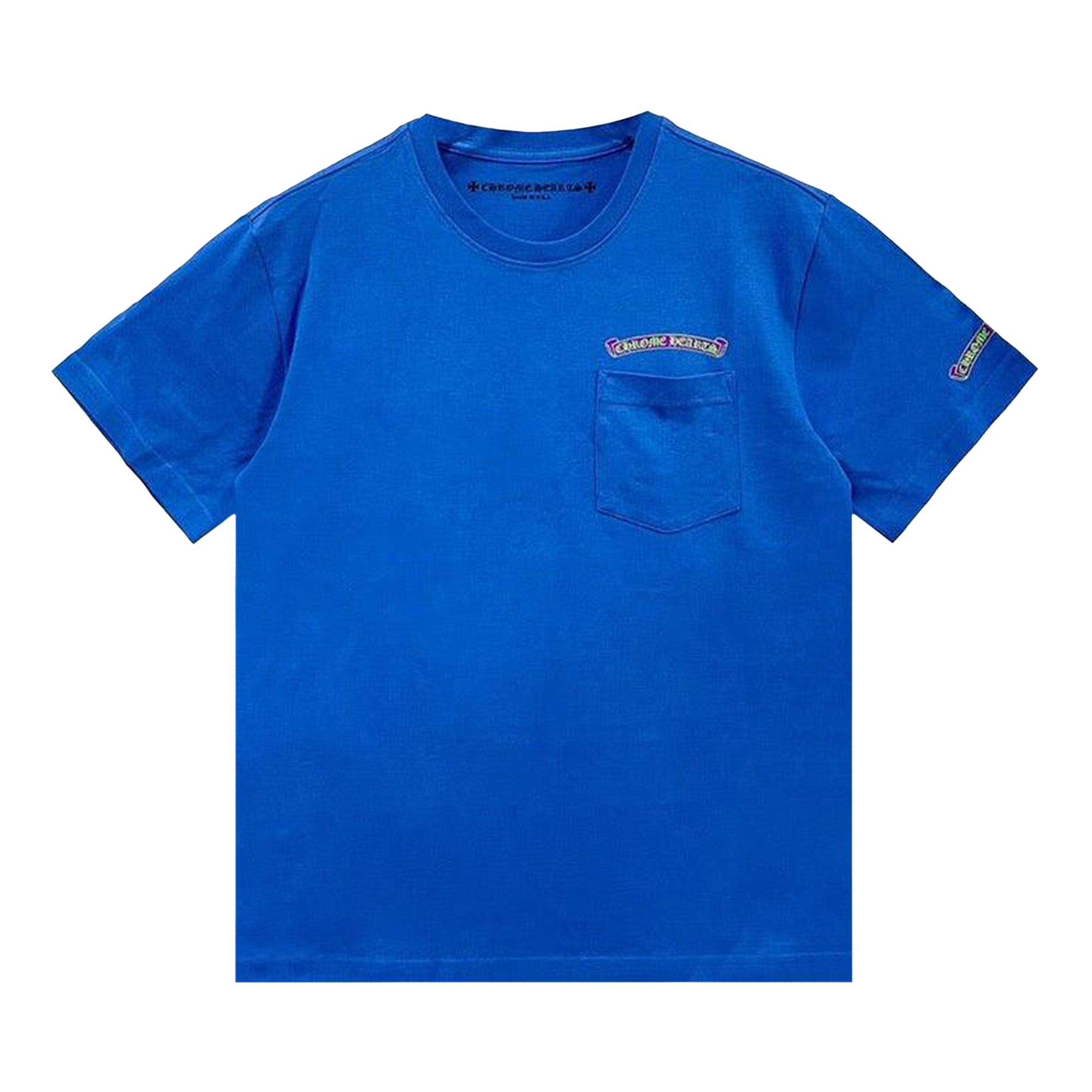 Chrome Hearts Scroll Label Pocket T-Shirt 'Blue/Purple' | Men's Size M