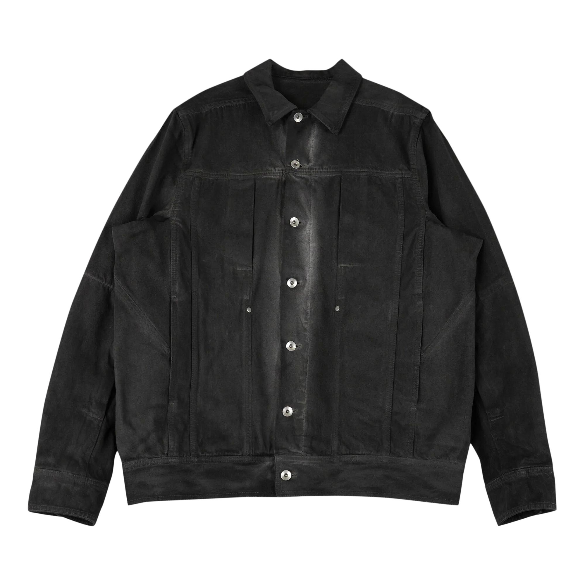Rick Owens Denim Lido Work Jacket 'Dark Dust' | Grey | Men's Size 48