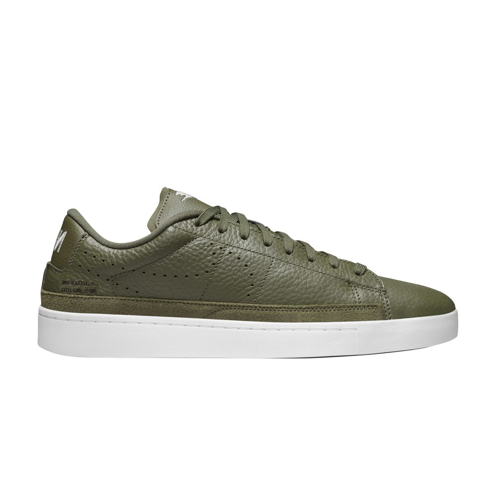Pre-owned Nike Blazer Low X 'medium Olive' In Green