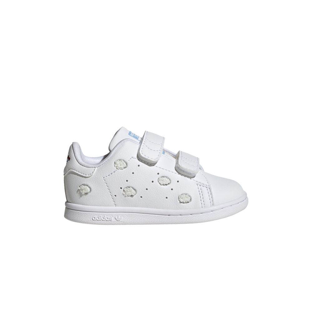 Pre-owned Adidas Originals Adidas Hello Kitty X Stan Smith Comfort Closure I 'embroidered Clouds' | White | Infant Size 5