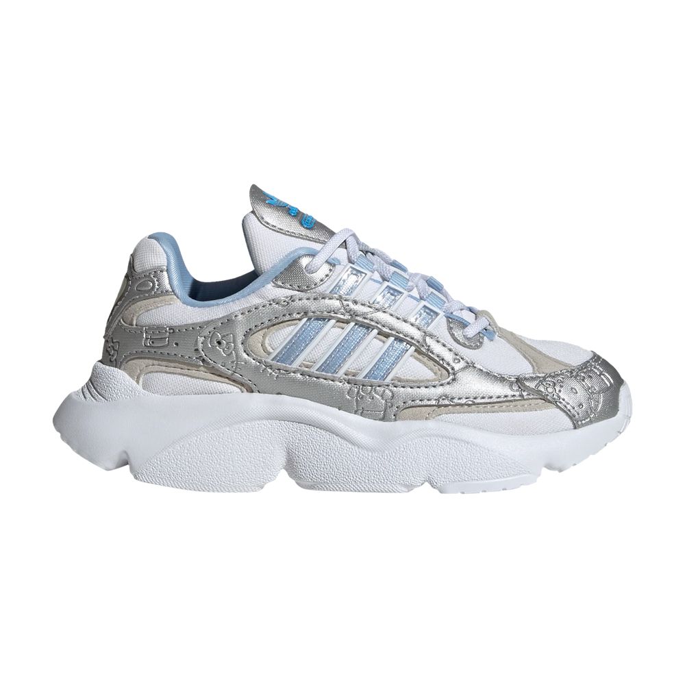 Pre-owned Adidas Originals Adidas Hello Kitty X Ozmillen Elastic Lace C 'white Glow Blue Grey' | Kid's Size 3