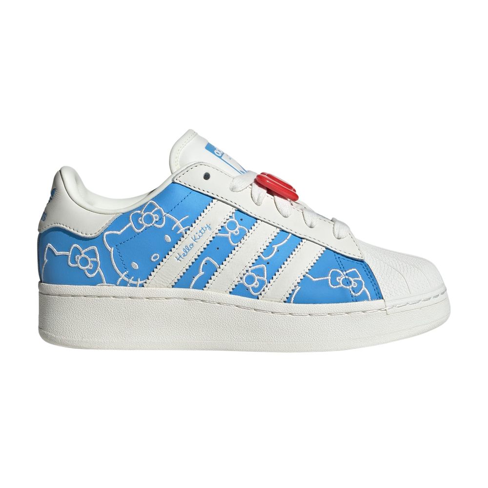 Pre-owned Adidas Originals Hello Kitty X Wmns Superstar Xlg 'blue Burst'