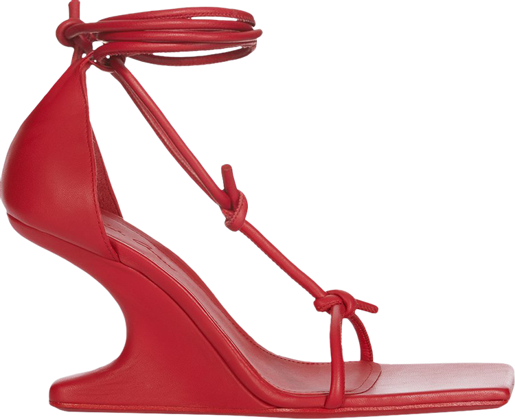 Rick Owens Wmns Lido Cantilever 8 T Straps Sandal Cardinal Red