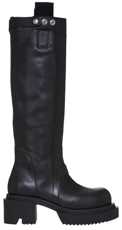 Rick Owens Wmns Porterville Knee Pull On Bogun Black