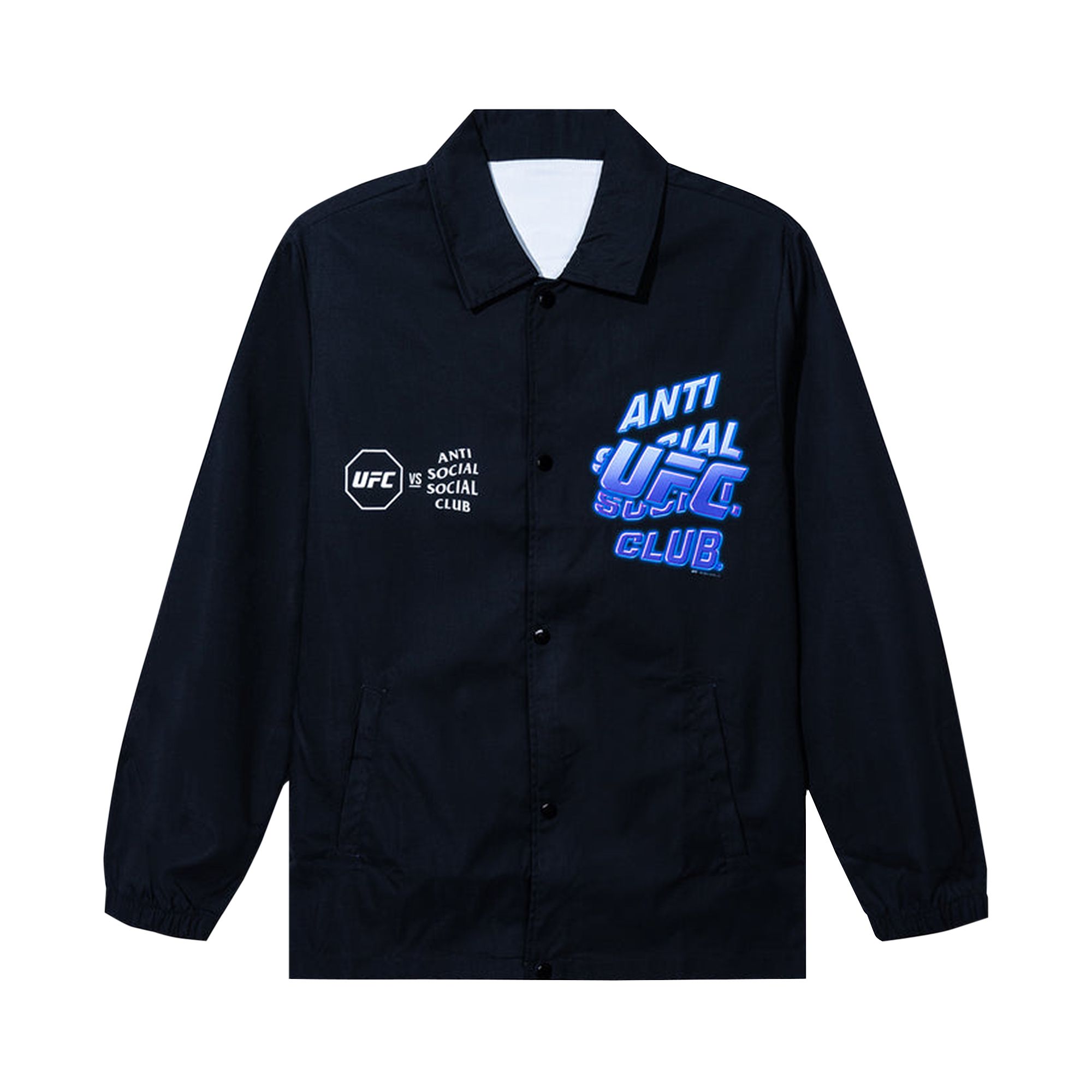 Pre-owned Anti Social Social Club X Ufc Bones Jacket 'black' | Men's Size Xxl