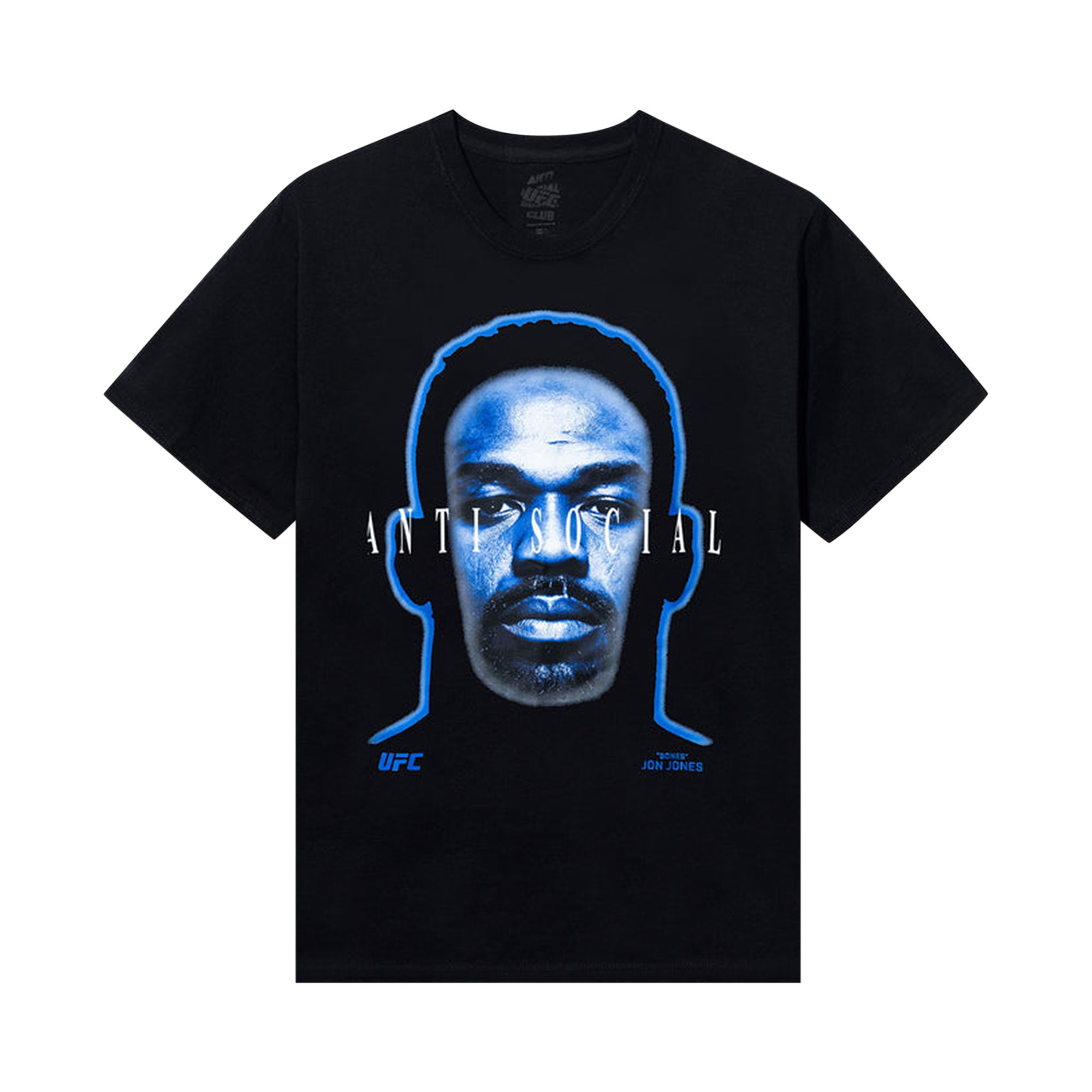 Pre-owned Anti Social Social Club X Ufc Bones Tee 'black' | Men's Size Xl