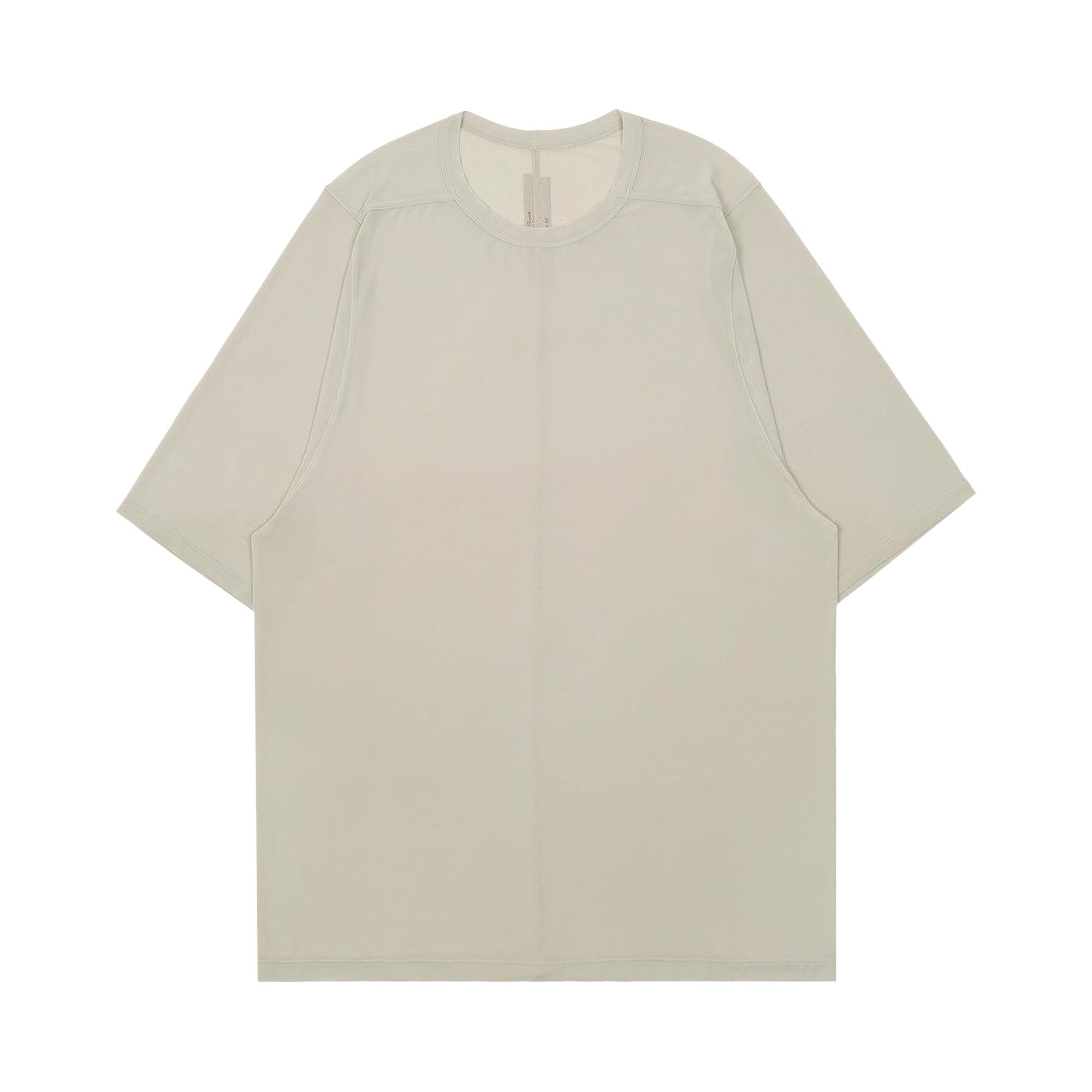 Pre-owned Rick Owens Crewneck Short-sleeve T-shirt 'pearl' | Grey | Men's Size S In Gray