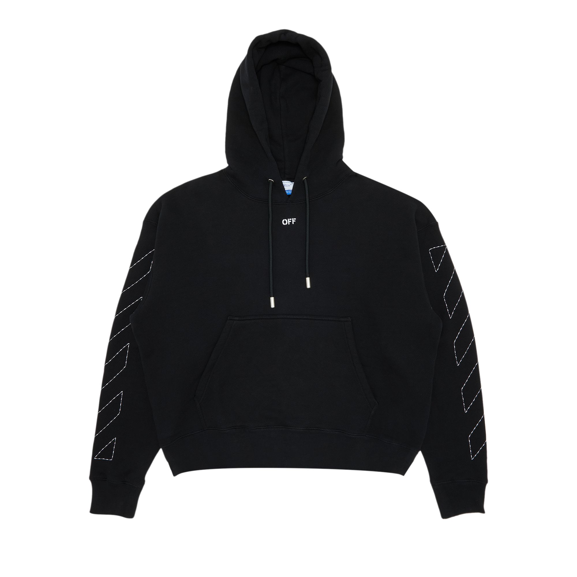Off-White Stitch Arrow Skate Hoodie 'Black/White' | Men's Size M