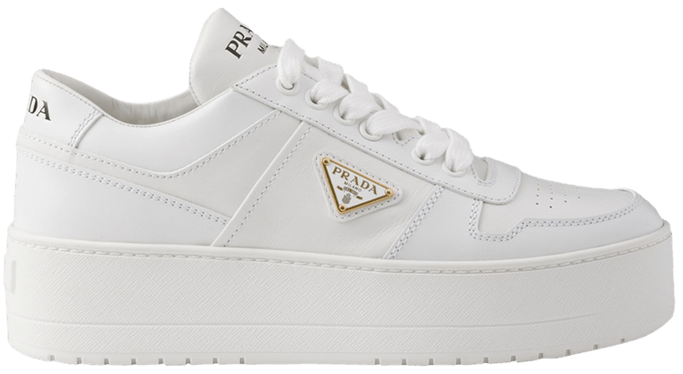 PRADA Downtown Boldレザー スニーカー Buy Prada Wmns Downtown Bold Leather 'White' - 1E792M 3LPF