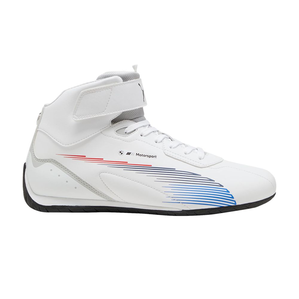 Pre-owned Puma Bmw M Motorsport X Neo Cat Mid 2.0 'white Cool Light Grey'