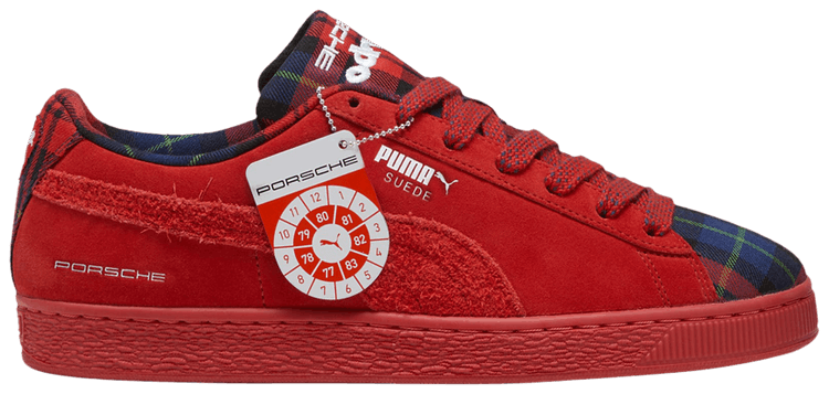 Porsche Legacy x Puma Suede Classic Tartan   Redmazing