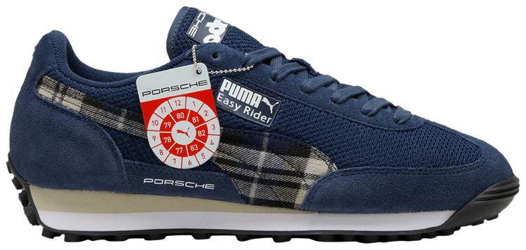 Porsche Legacy x Puma Easy Rider Tartan Formstrip   Club Navy