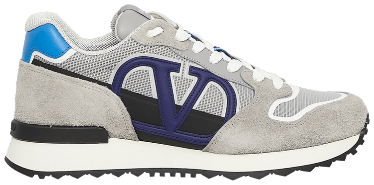 Valentino V Logo Pace Sneaker Grey Blue