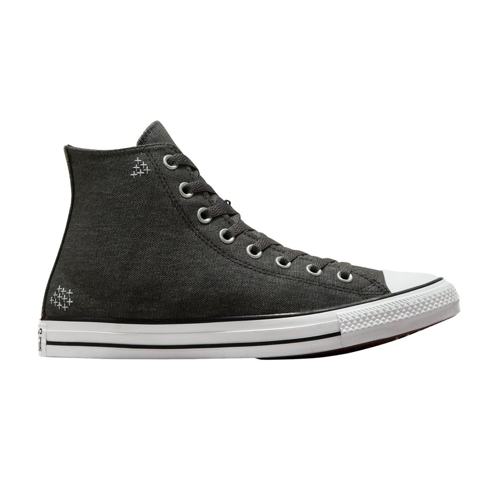 Pre-owned Converse Chuck Taylor All Star High 'boro Stitch - Dark Matter' | Grey | Men's Size 9.5 In Gray