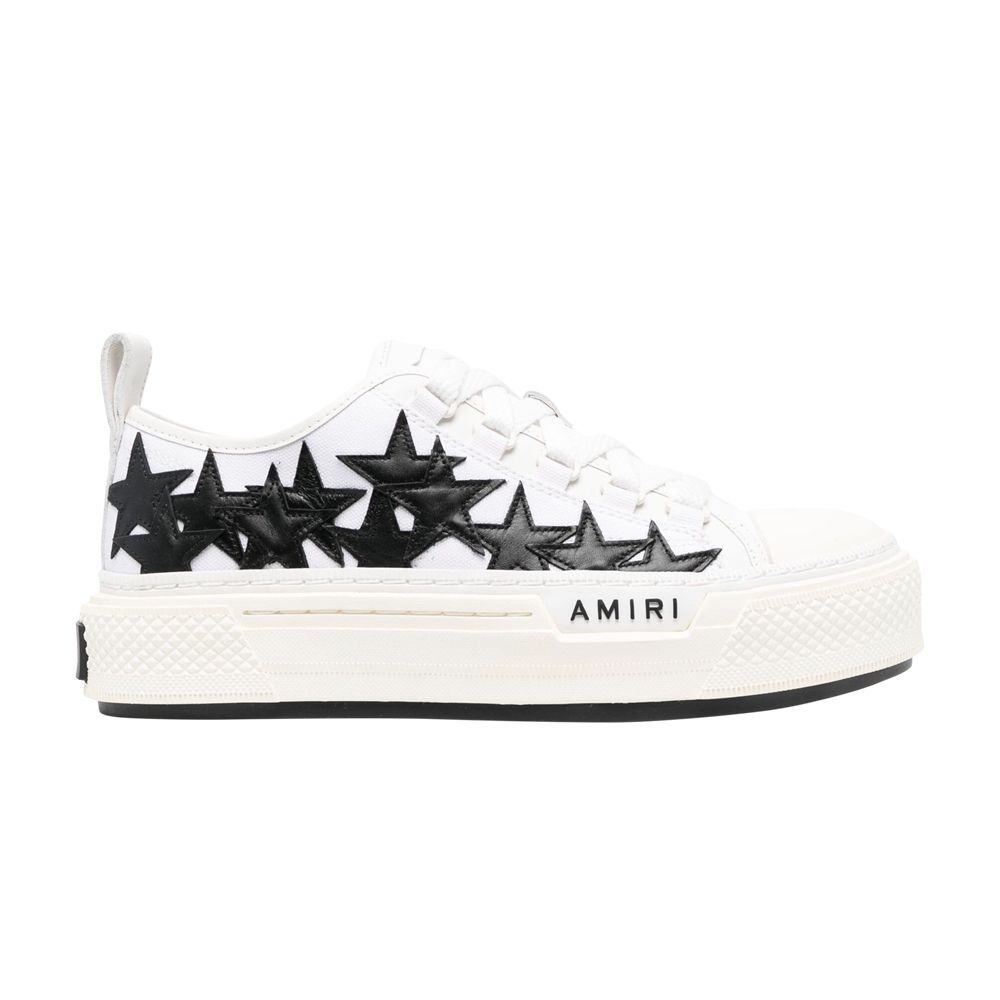 Pre-owned Amiri Wmns Stars Court Low 'white Black' | Women's Size 39