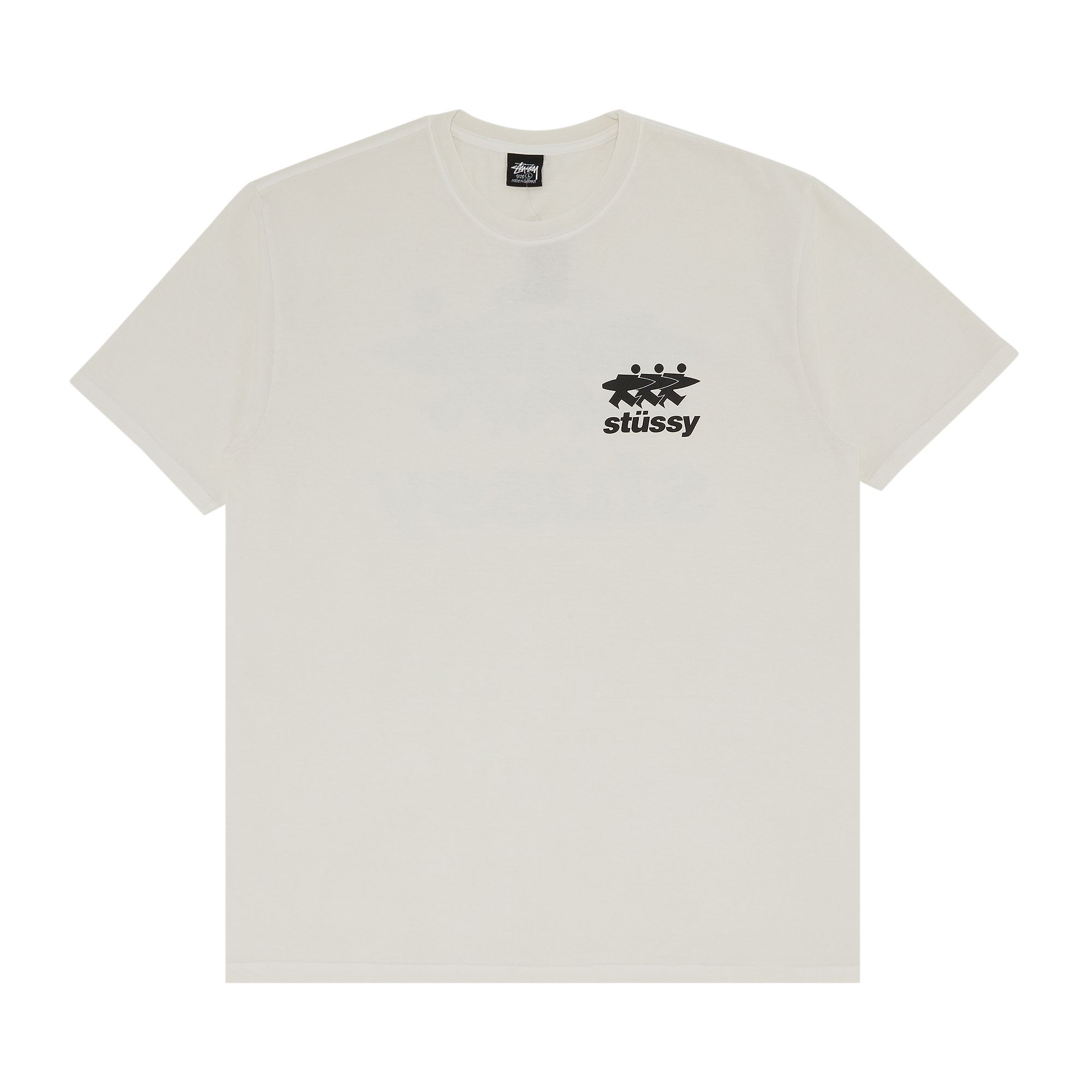 Pre-owned Stussy Surfwalk Tee 'natural' In Cream